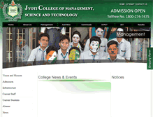 Tablet Screenshot of jyoticollege.com